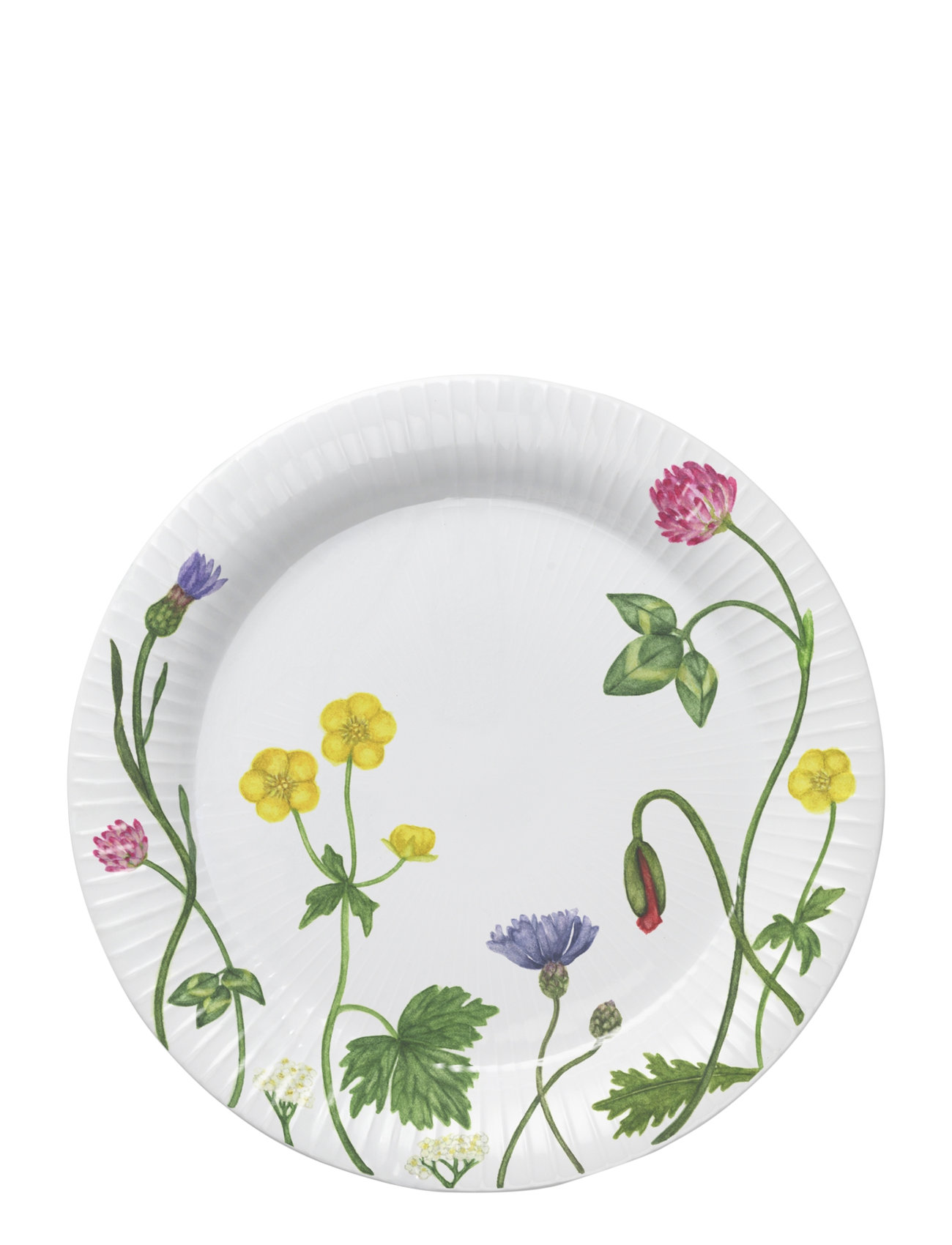 KÄHLER Hammershøi Summer Tallerken Ø22 Cm Wild Flowers Weiß - Ø 22 CM - Unisex