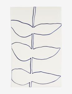 Relief stalk 28x43cm - botaniczna - white
