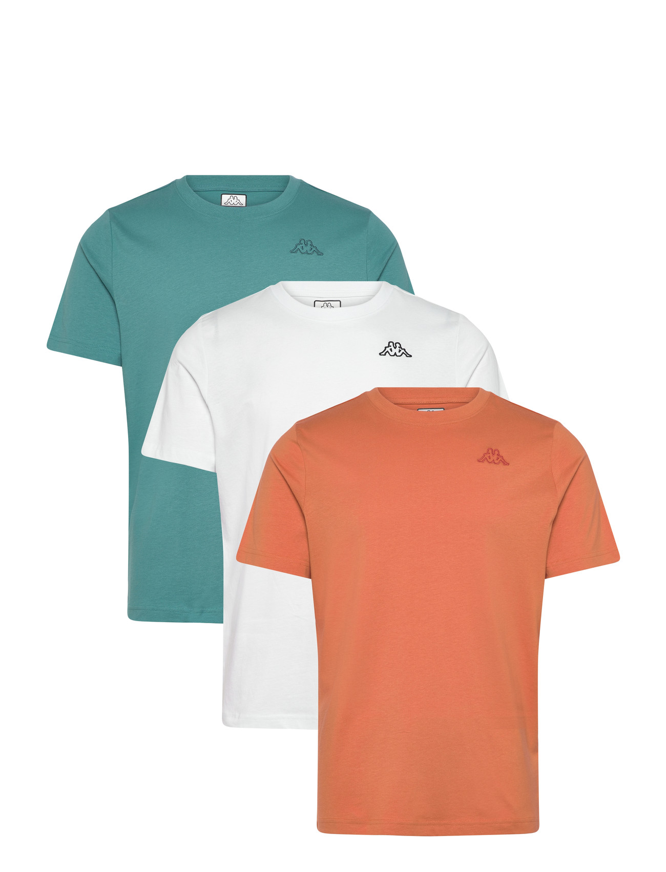 KAPPA Km Tee - Logo Cafers 3 Stk Weiß - XL - Herren