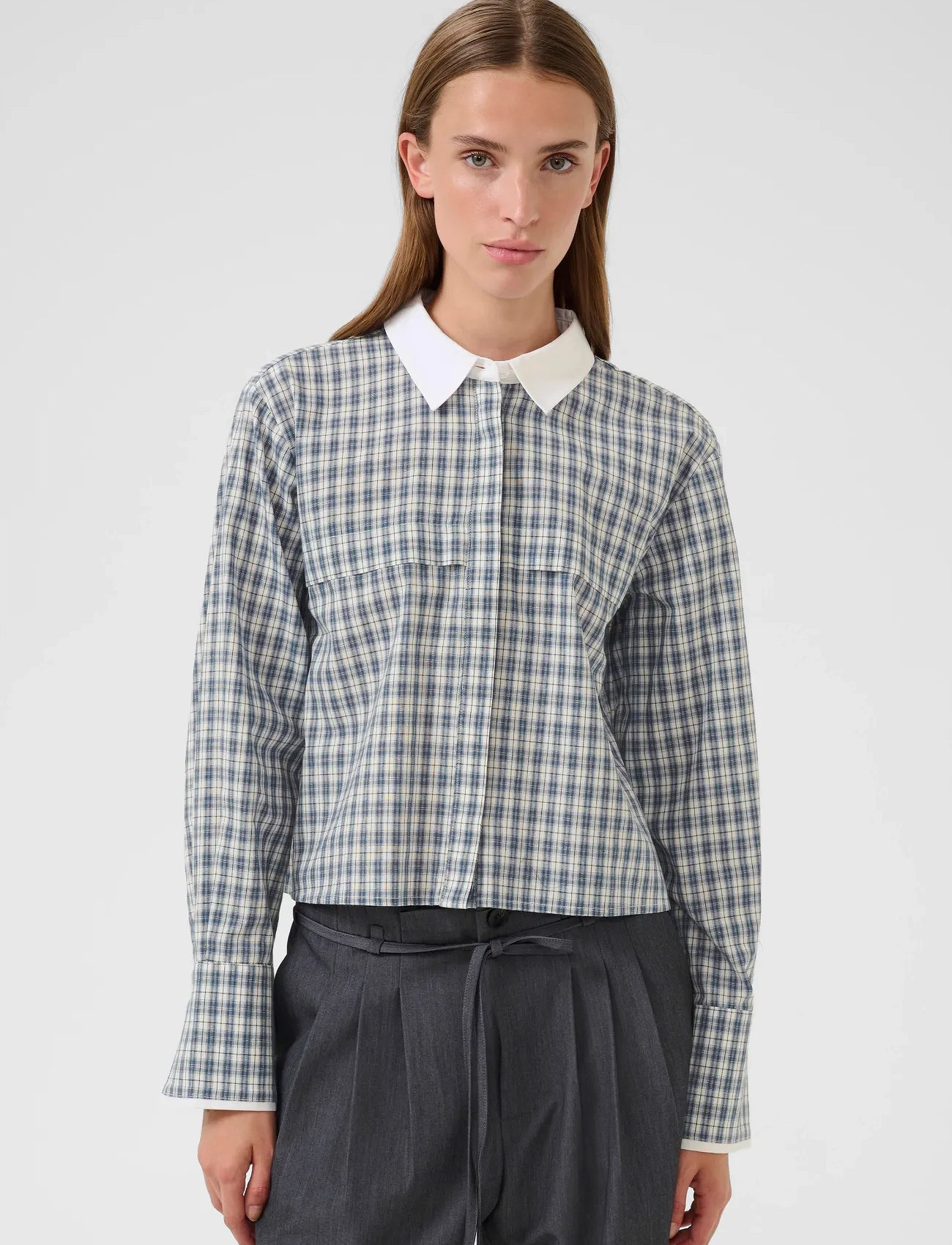 Karen By Simonsen Kbcapri Shirt, 40, Blue, Skjorter > Langærmede, Dame