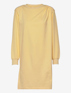 BinniKB Sweatdress - sweatshirt-kjoler - pastel yellow