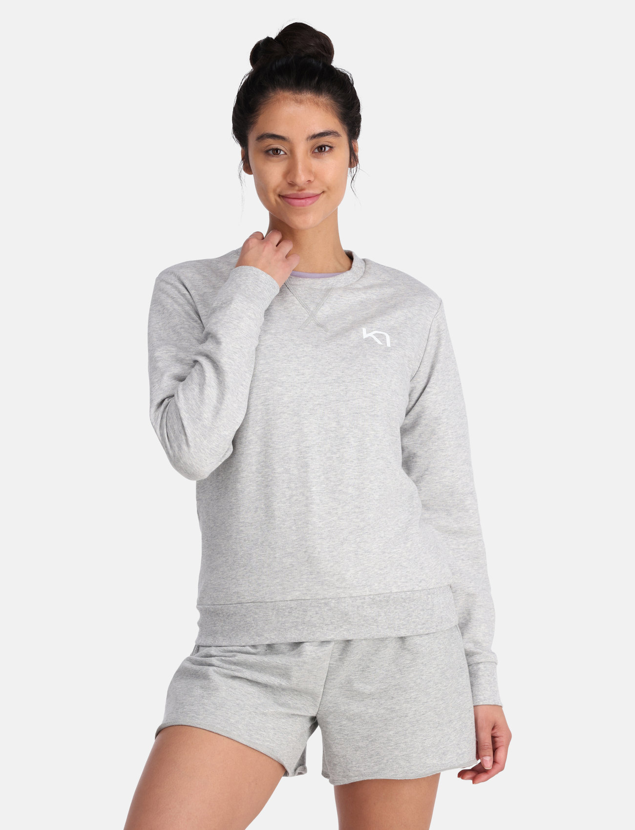 Kari Traa Kari Crew, M, Grey, Sweatshirts & Hættetrøjer > Sweatshirts, Dame
