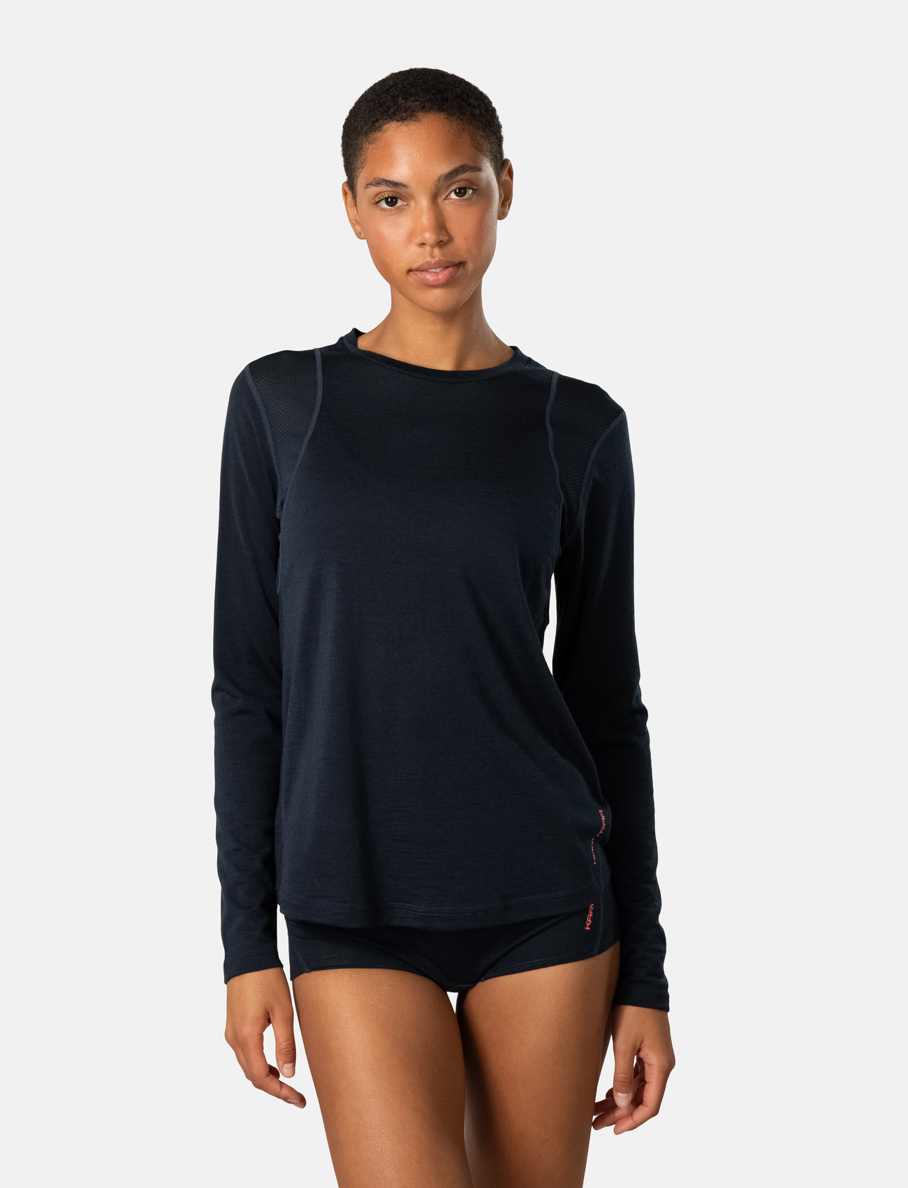Kari Traa Embla Wool Ls, XS, Navy, Sports Overdele & T-shirts > Sport Long Sleeve Overdele, Dame