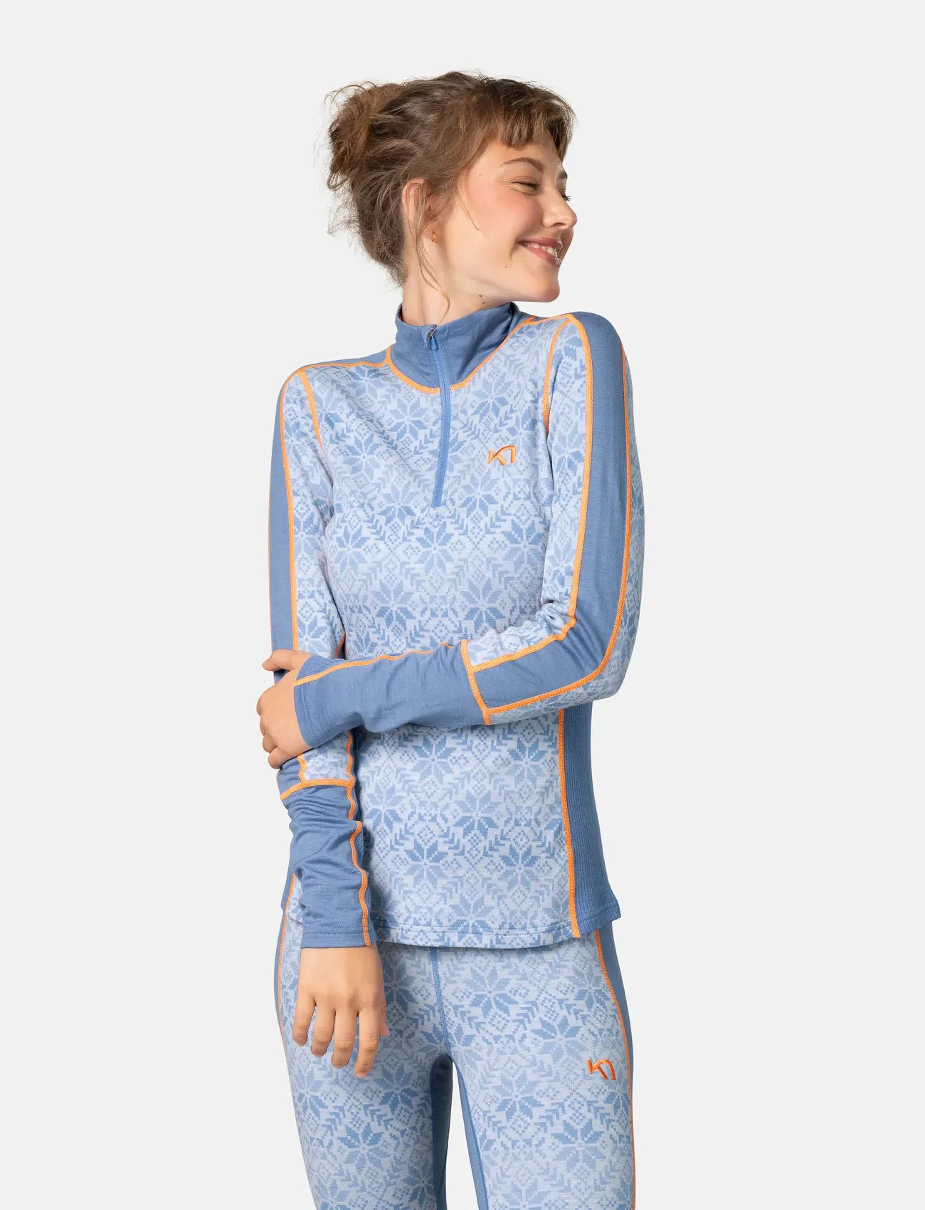 Kari Traa Anna Hz, XS, Blue, Sport Base Layers > Sport Base Layer Overdele, Dame