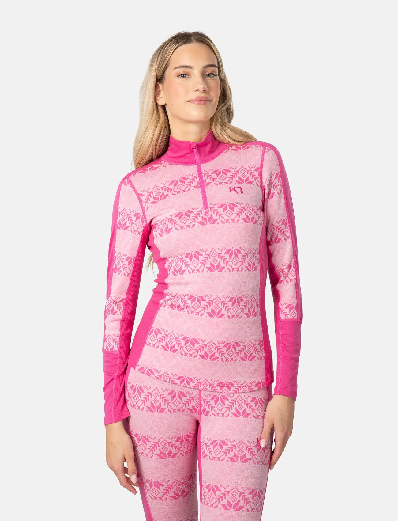 Kari Traa Anna Hz, XL, Pink, Sport Base Layers > Sport Base Layer Overdele, Dame