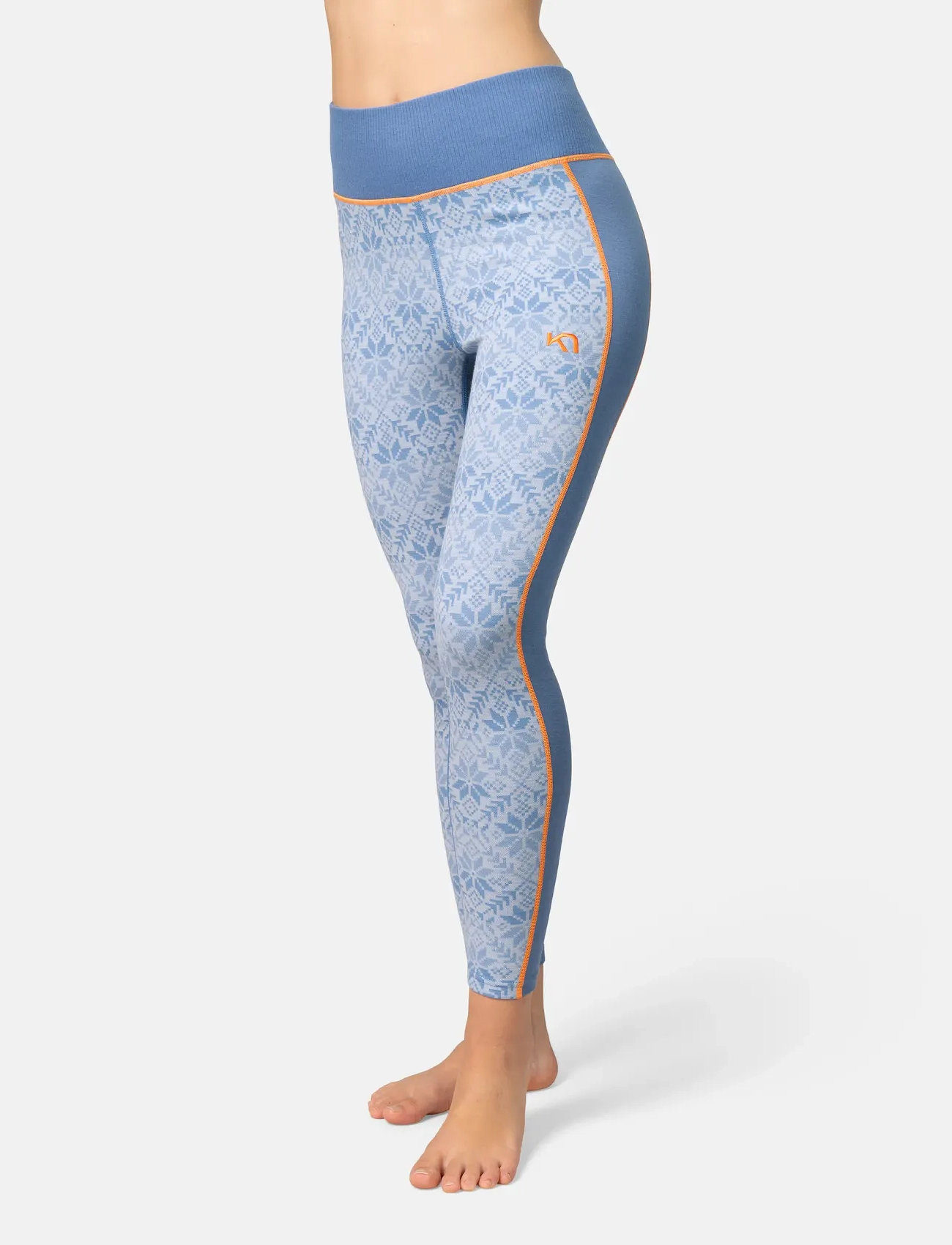 Kari Traa Anna High Waist Pants, S, Blue, Sport Base Layers > Sport Base Layer Underdele, Dame