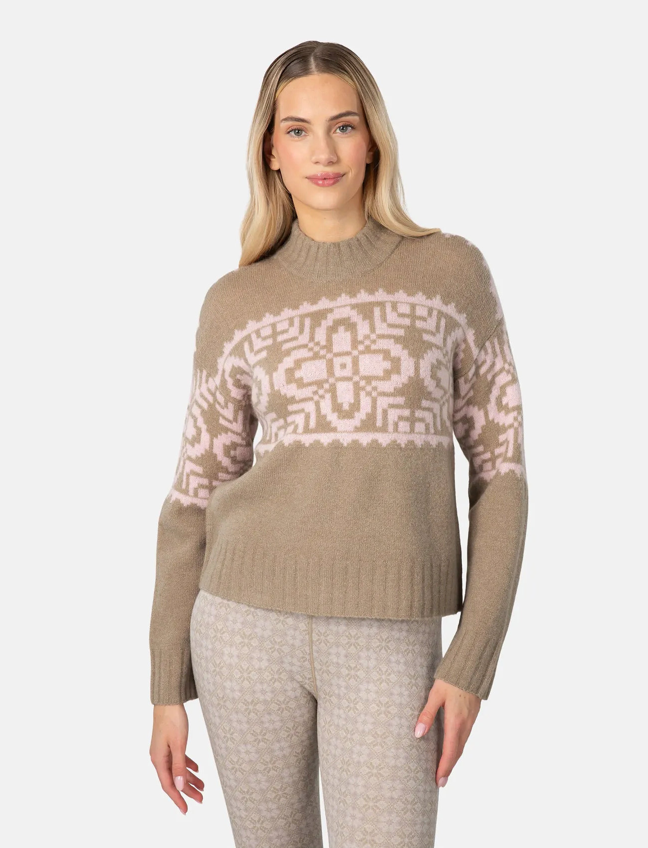 Kari Traa Disa Knit, L, Beige, Sport Sweatshirts & Hoodies > Sport Knitwear, Dame