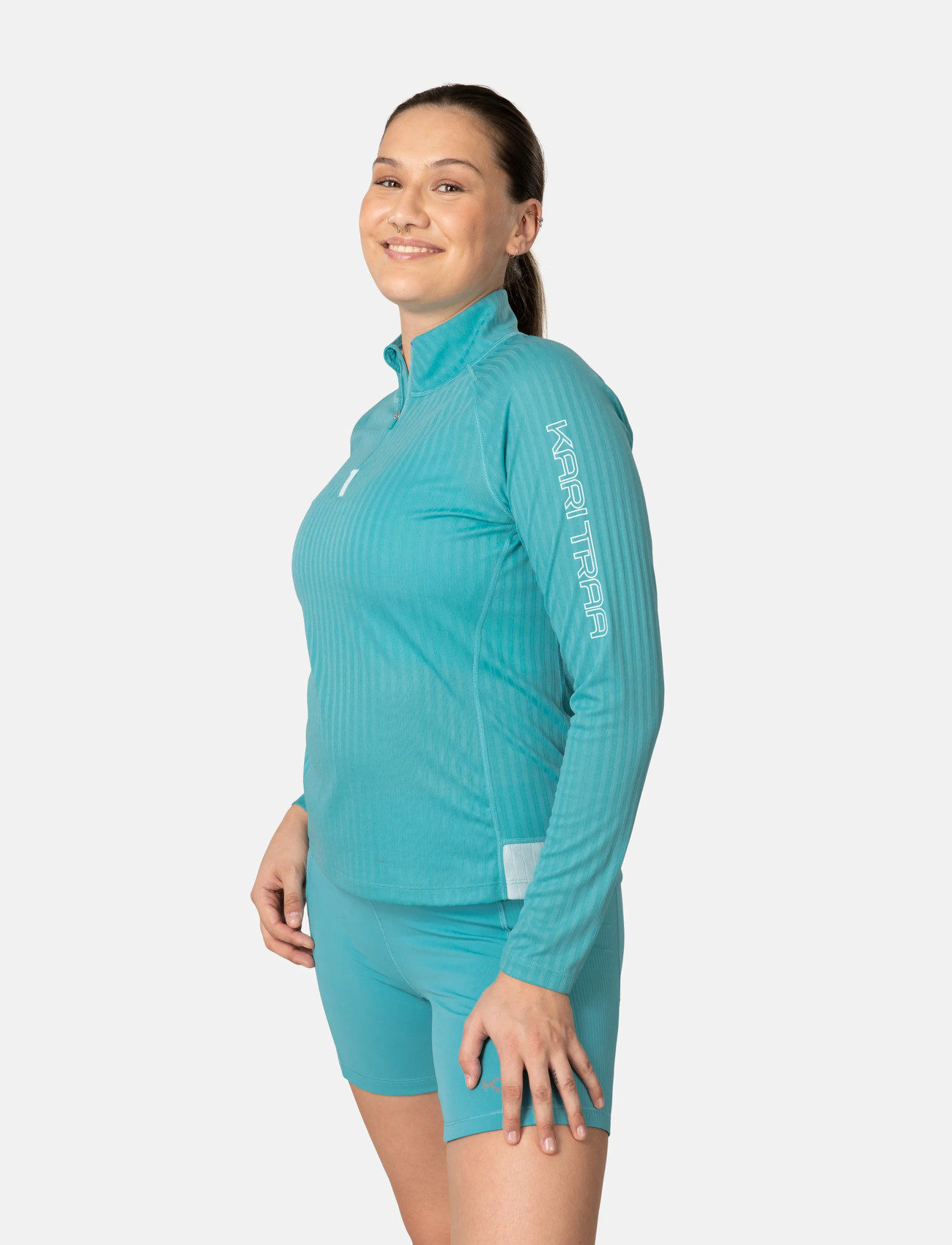 Kari Traa Leah Hz, L, Blue, Sport Base Layers > Sport Base Layer Overdele, Dame