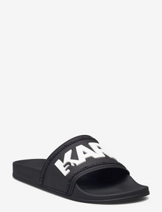 KONDO Karl Logo Slid - summer shoes - black rubber