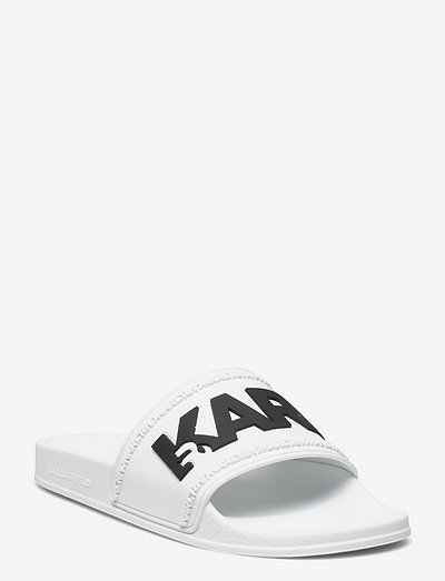 KONDO Karl Logo Slid - chaussures d'été - white rubber/black