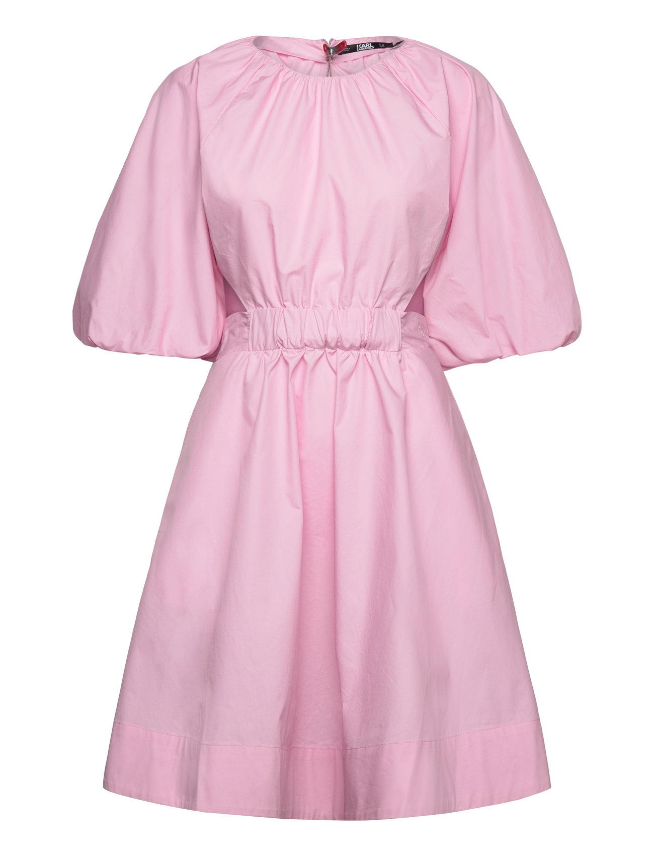 A-Line Puff Sleeve Dress Kort Klänning Pink Karl Lagerfeld