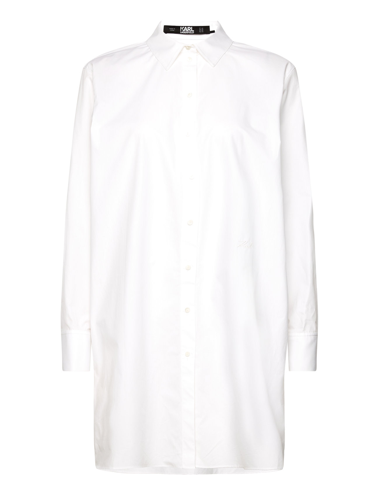 Embroidered Logo Tunic White Karl Lagerfeld