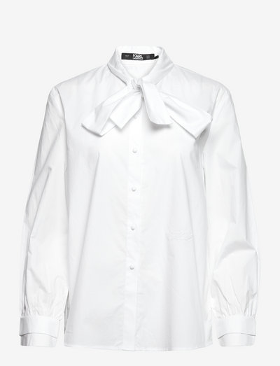 Karl Tie Shirt - denimskjorter - white
