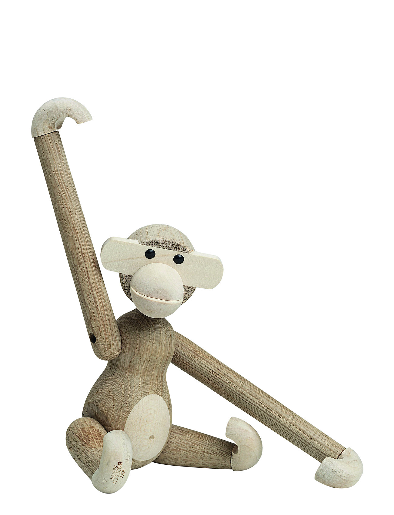 Monkey Small Home Decoration Decorative Accessories-details Wooden Figures Beige Kay Bojesen