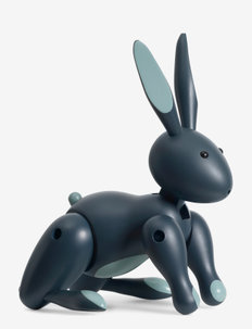 Rabbit - wooden figures - blue