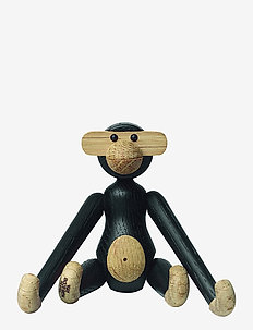 Monkey mini - koka figūras - dark stained oak