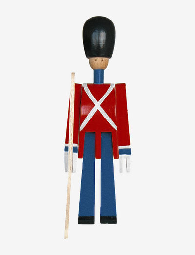 Guardsman with gun small red/blue/white - koka figūras - red/blue/white