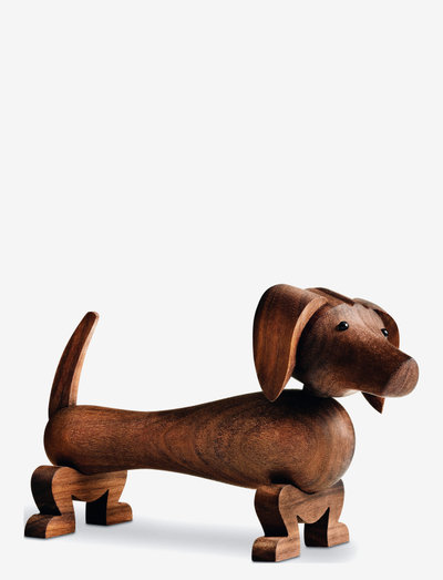 Dog - wooden figures - walnut