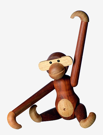 Monkey large - koka figūras - teak/limba