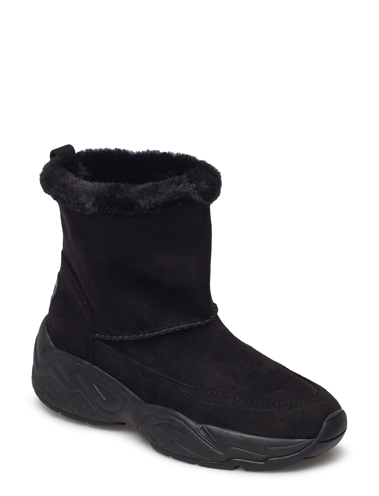 Kkforest Gevoerde Enkellaars Lage Hak Zwart Kendallkylie kendallkylie kopen in de aanbieding