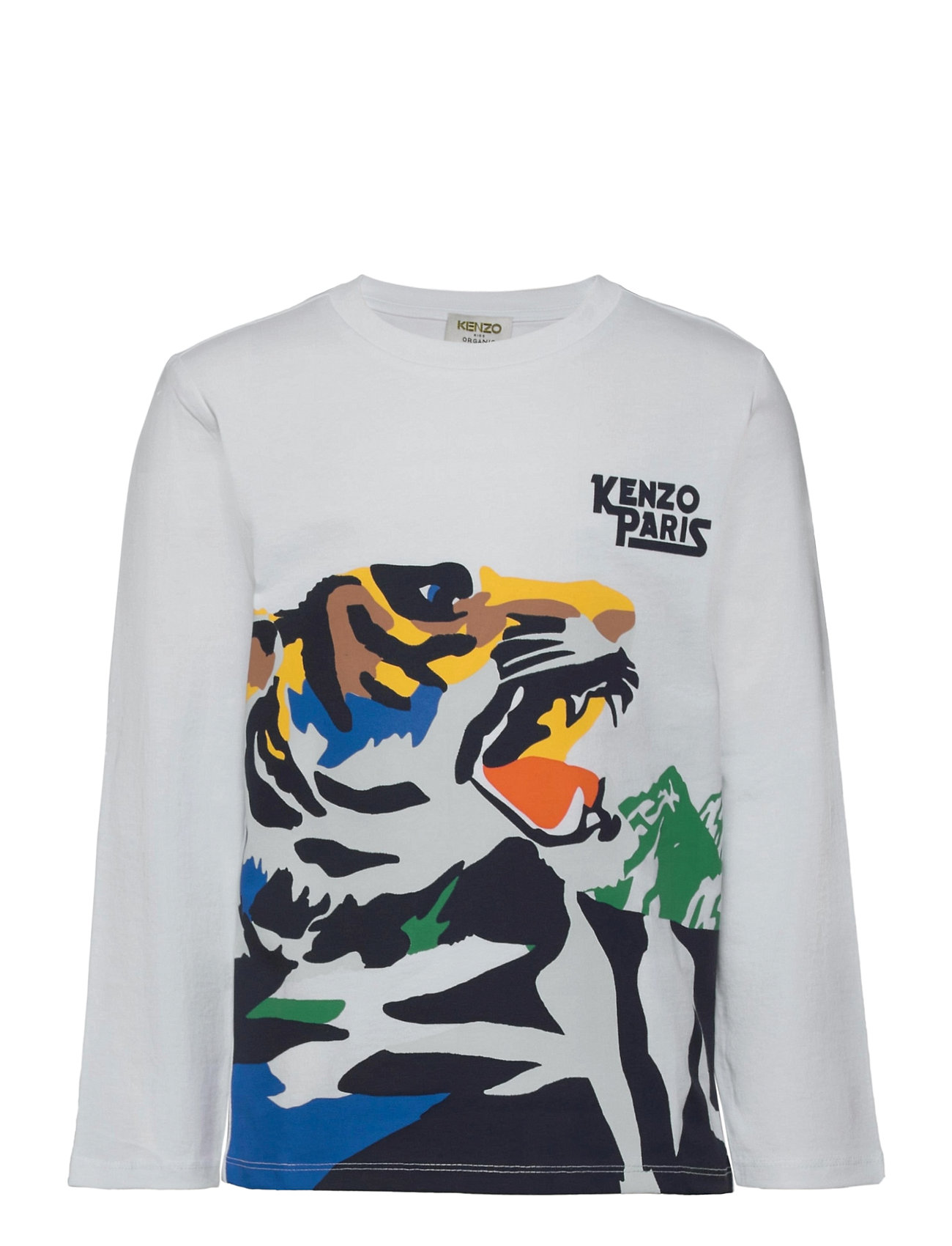 Kenzo langærmede t-shirts & – T-Shirt Langærmet T-shirt Multi/mønstret Kenzo til i Hvid - Pashion.dk