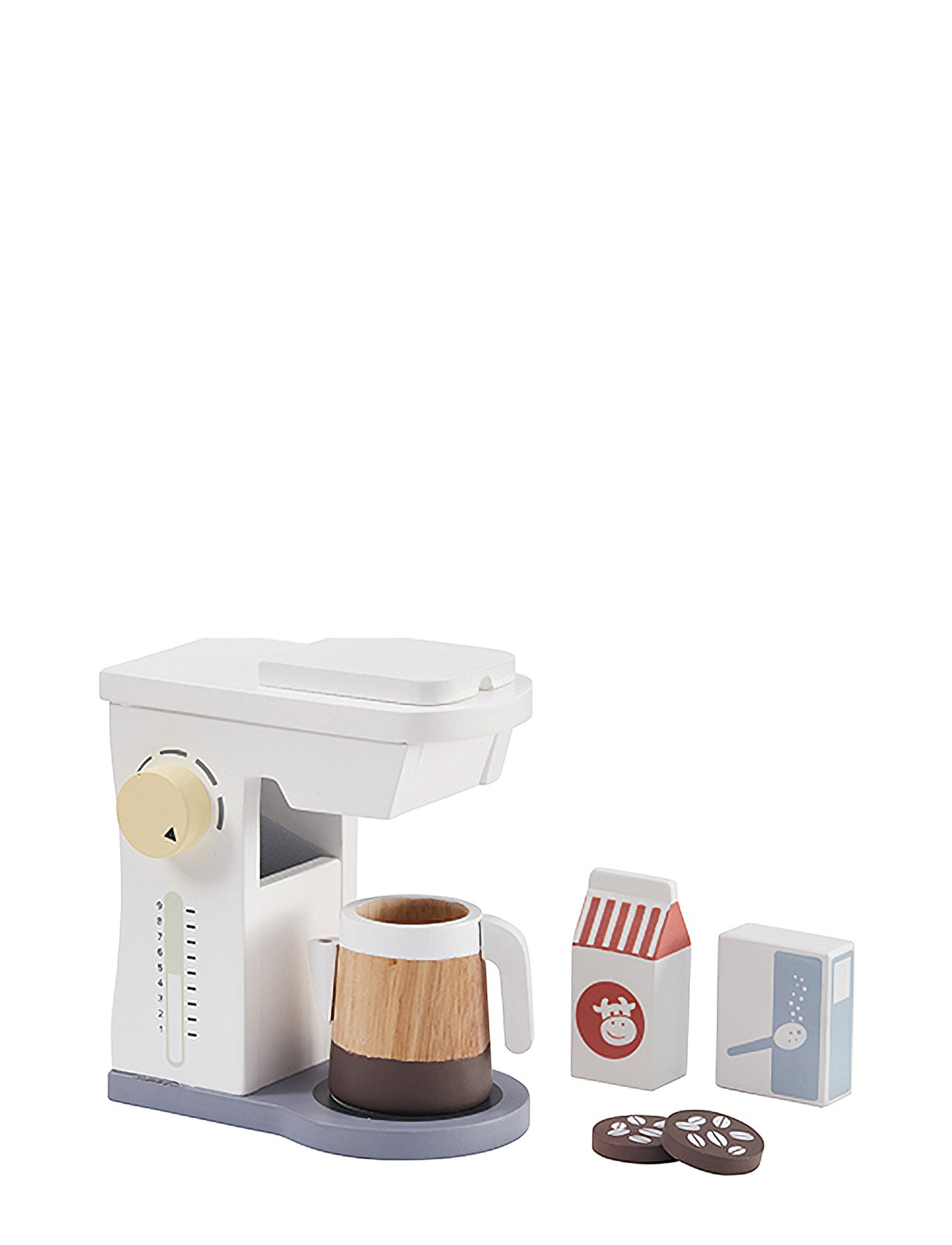 Coffee Machine Set Bistro Toys Toy Kitchen & Accessories Coffee & Tea Sets Beige Kid's Concept