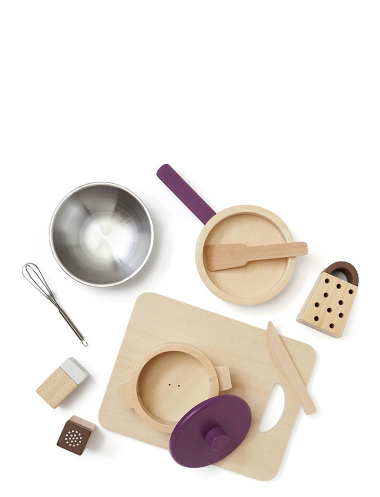 Cookware Play Set Bistro Toys Toy Kitchen & Accessories Toy Kitchen Accessories Beige Kid's Concept