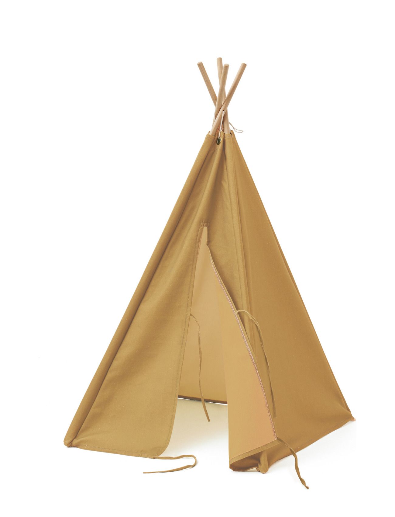 Tipi Tent Mini Yellow Toys Play Tents & Tunnels Play Tent Yellow Kid's Concept