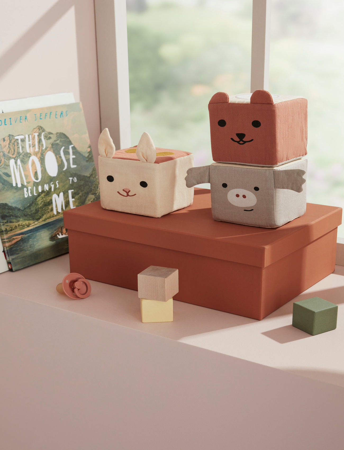 Kid's Concept Play Cubes Textile Edvin, One Size, Multi/patterned, Educational Legetøj > Stackable Blocks, Børn
