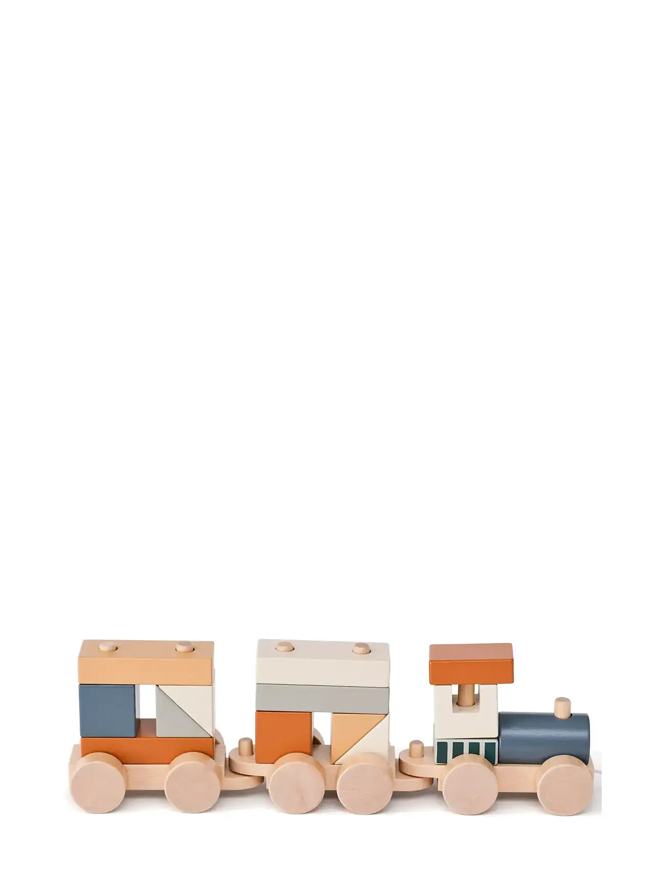 KID'S CONCEPT Block Train Braun Patterned - One Size - Kinder