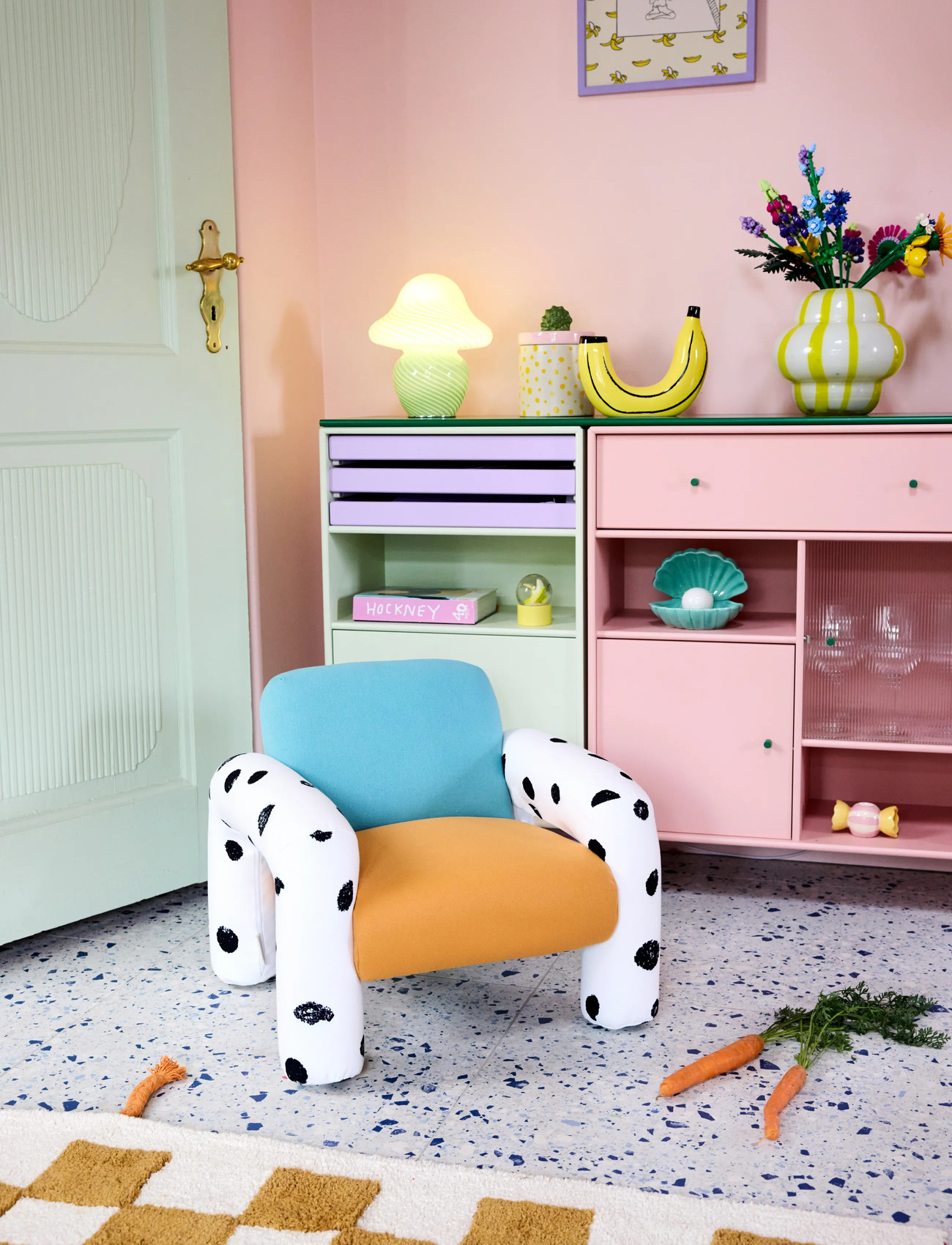 Kid's Concept Armchair Pippi, One Size, Orange, Møbler > Stole Og Skamler, Børn