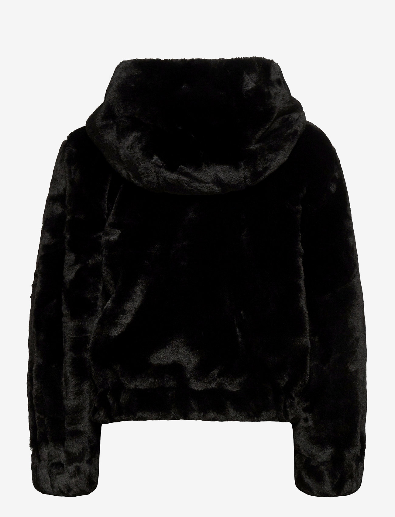 only fur hooded jacket
