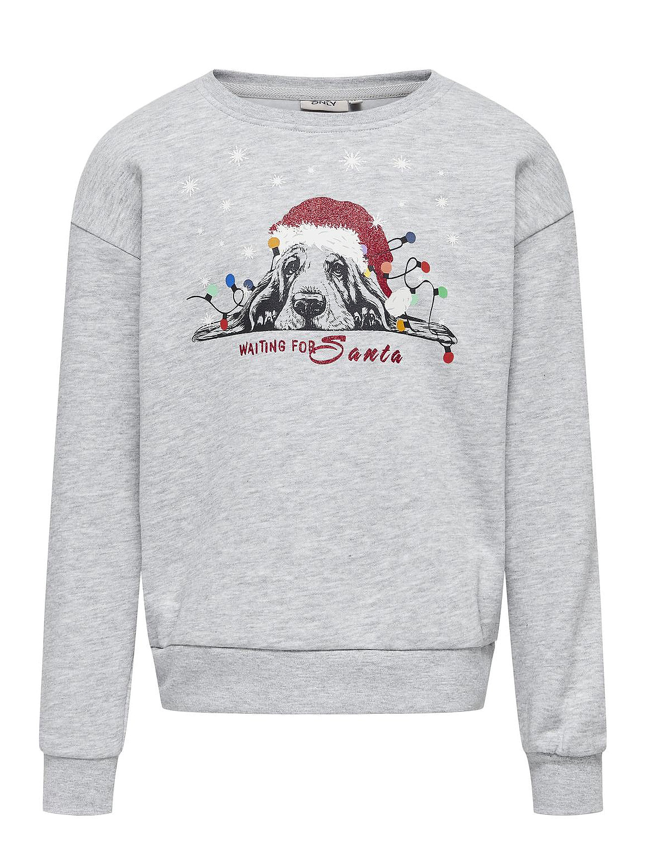 Kids Only Kogyda Xmas Life L/S O-Neck Box Swt Grå