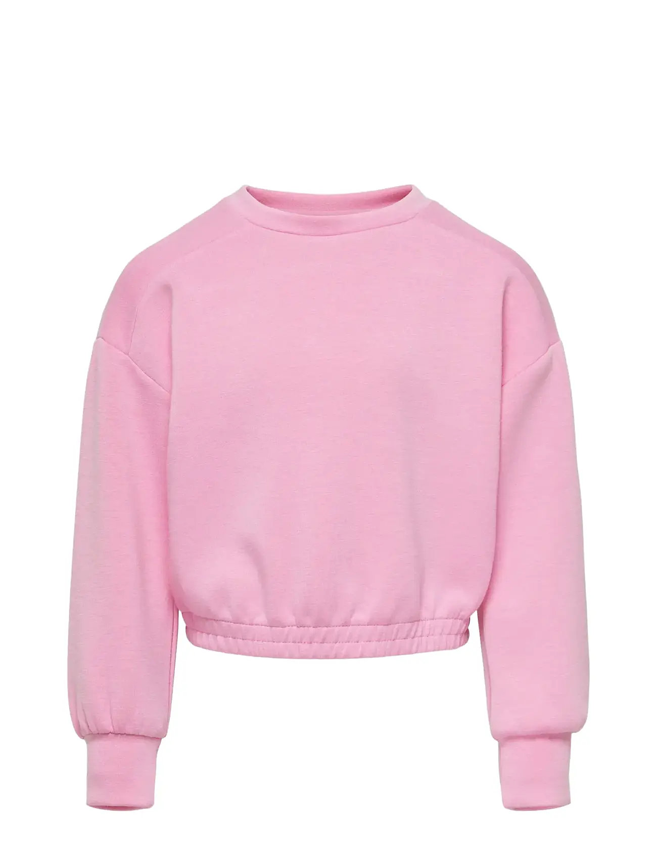 Kogscarlett L/S Short O-Neck Bo Swt Pink Kids Only