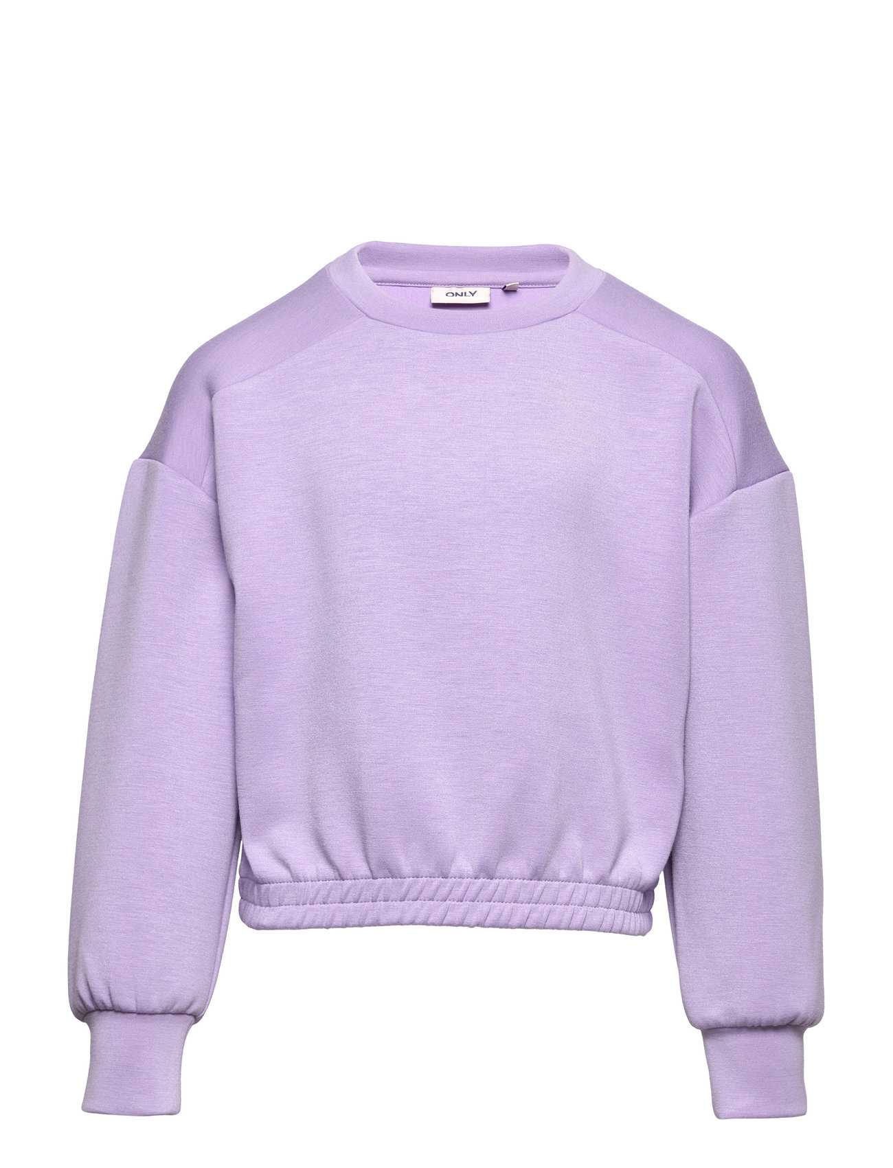 Kogscarlett L/S Short O-Neck Bo Swt Purple Kids Only
