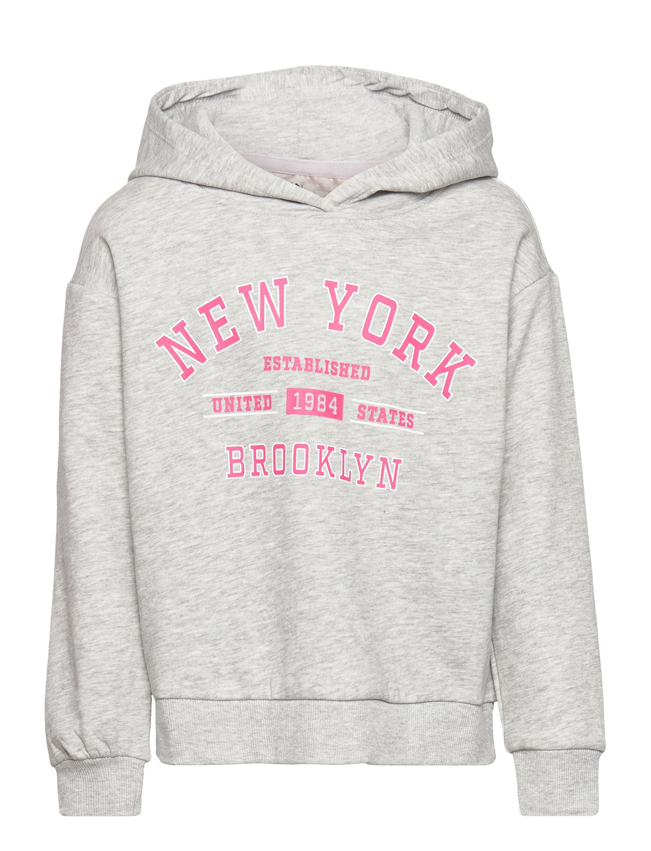 Hoodie - Light gray melange/New York - Kids