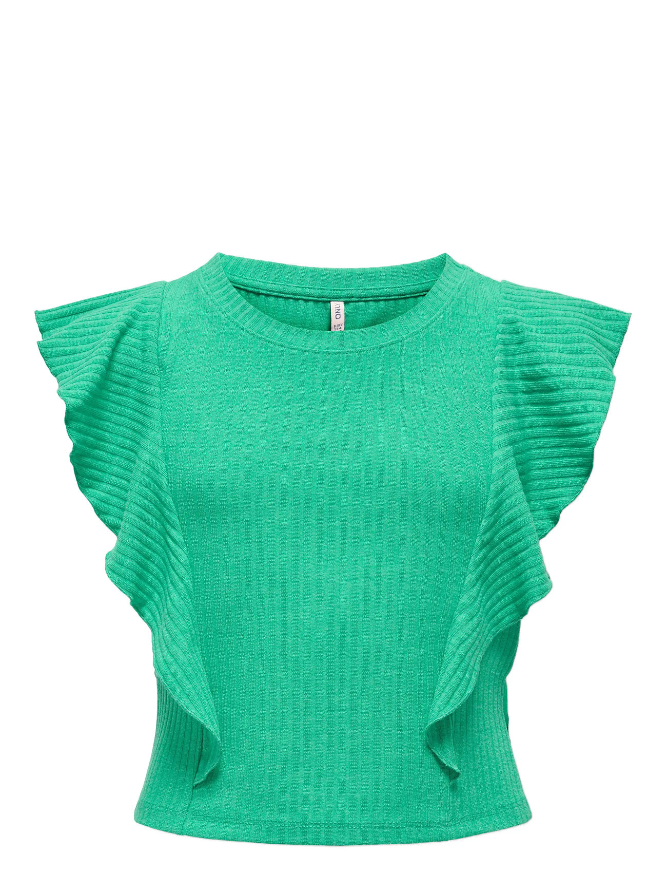 Kognella S/L Short Ruffle Top Jrs Green Kids Only