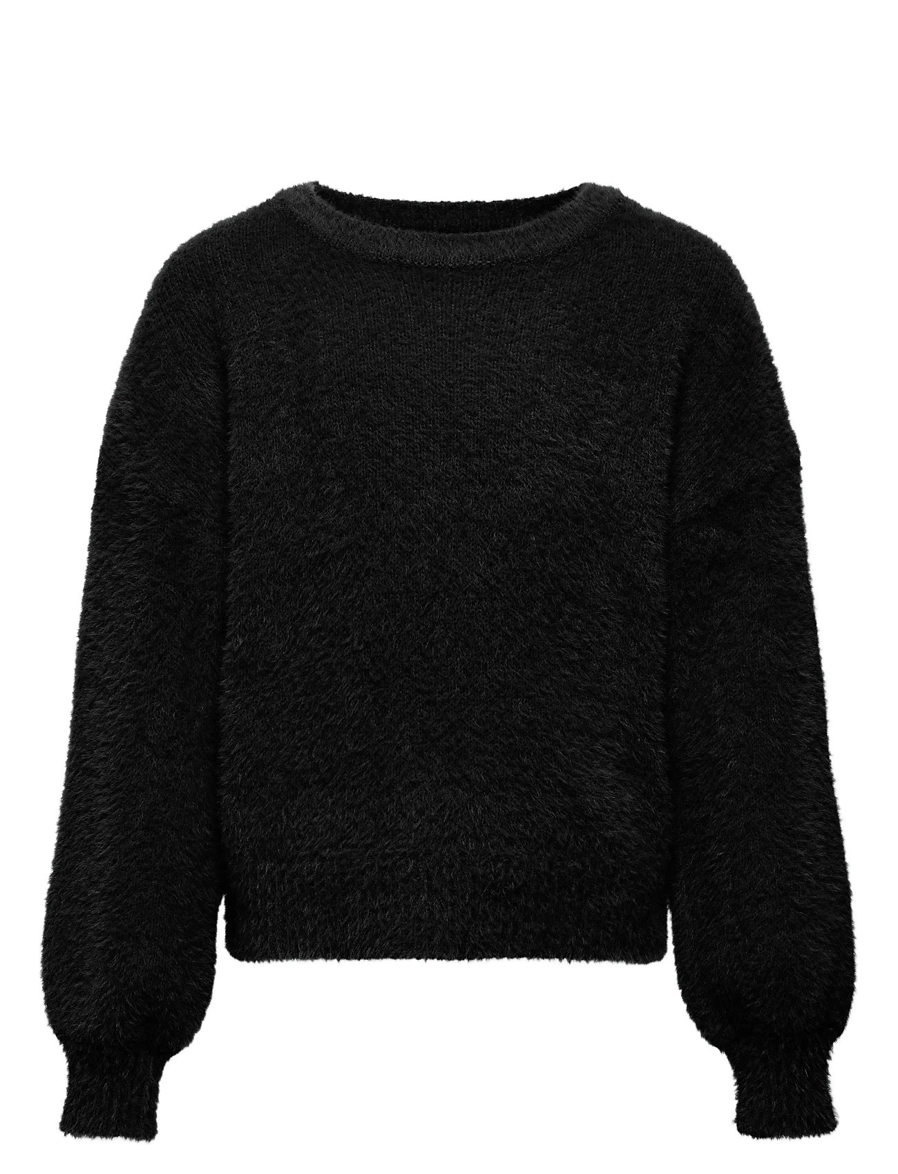 Kids Only Kognewpiumo L/S Pullover Knt Noos, 158-164, Black, Strik > Pullovere, Børn
