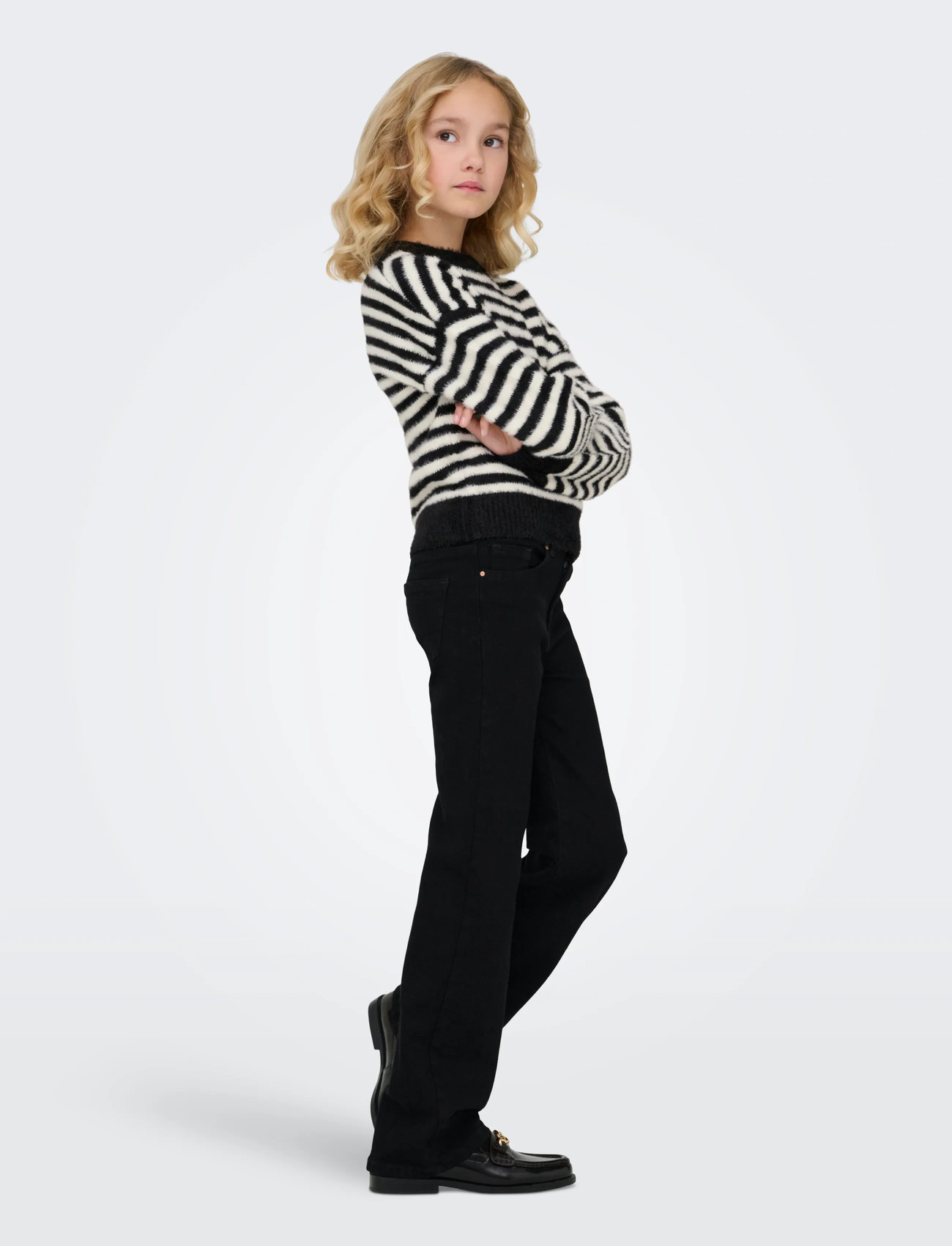 Kids Only Kognewpiumo L/S Pullover Knt Noos, 158-164, Multi/patterned, Strik > Pullovere, Børn