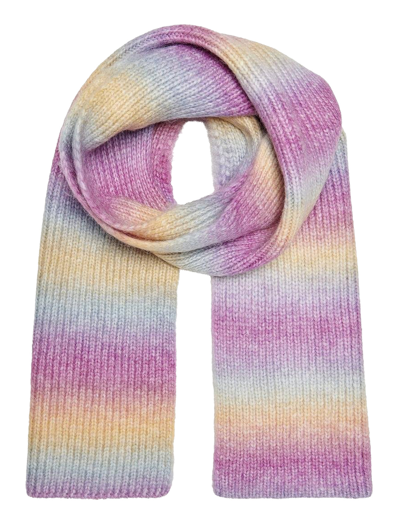 Kognewtilde Spacedye Rib Scarf Acc Purple Kids Only