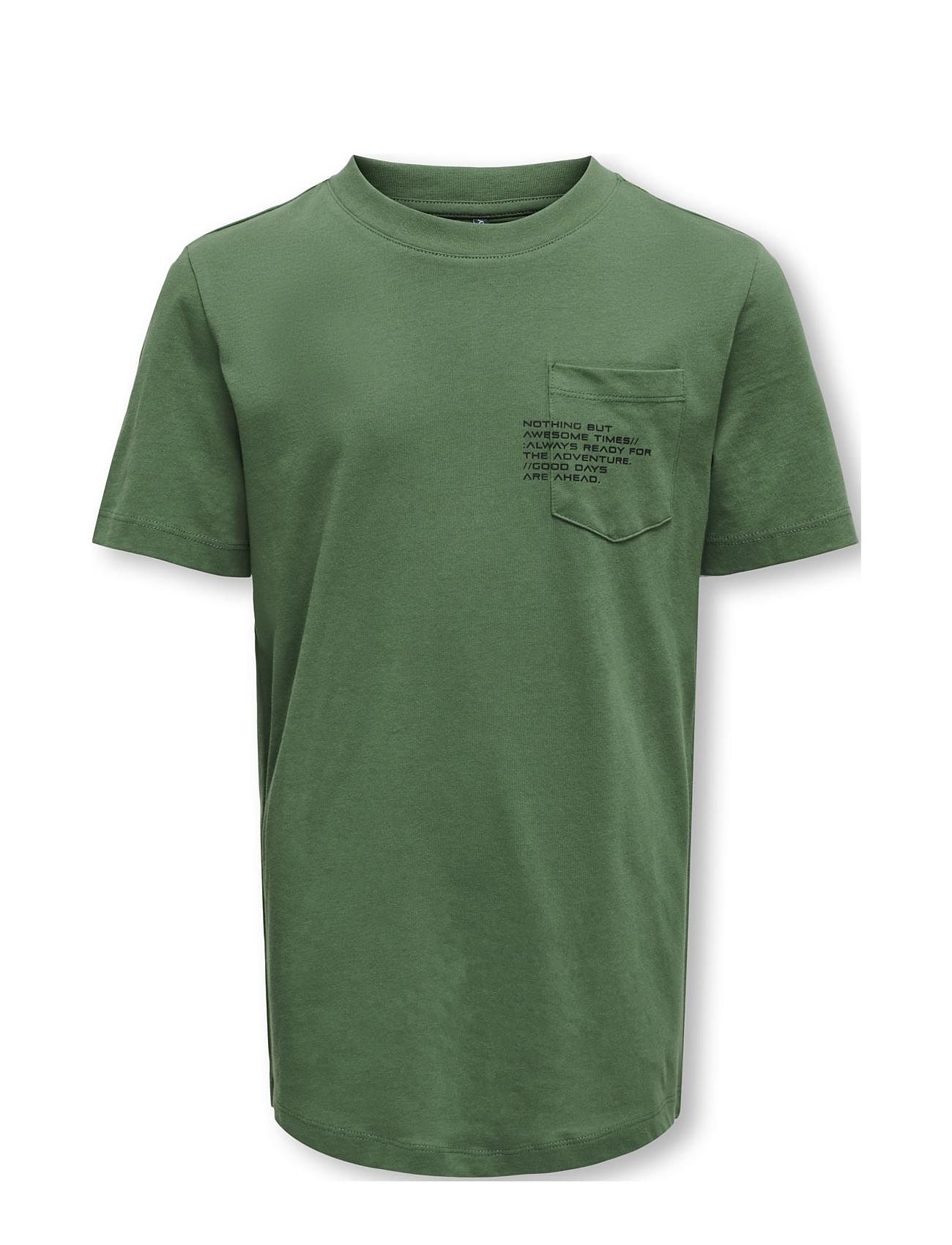 Kobmarinus S/S Tee Print Box Jrs Noos Green Kids Only