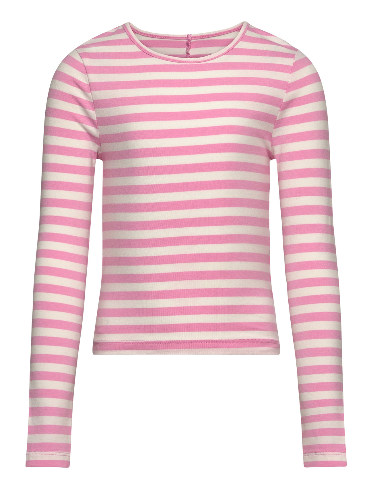 Kogheidi L/S Short Cut Out Top Box Jrs Tops T-shirts Long-sleeved T-Skjorte Pink Kids Only