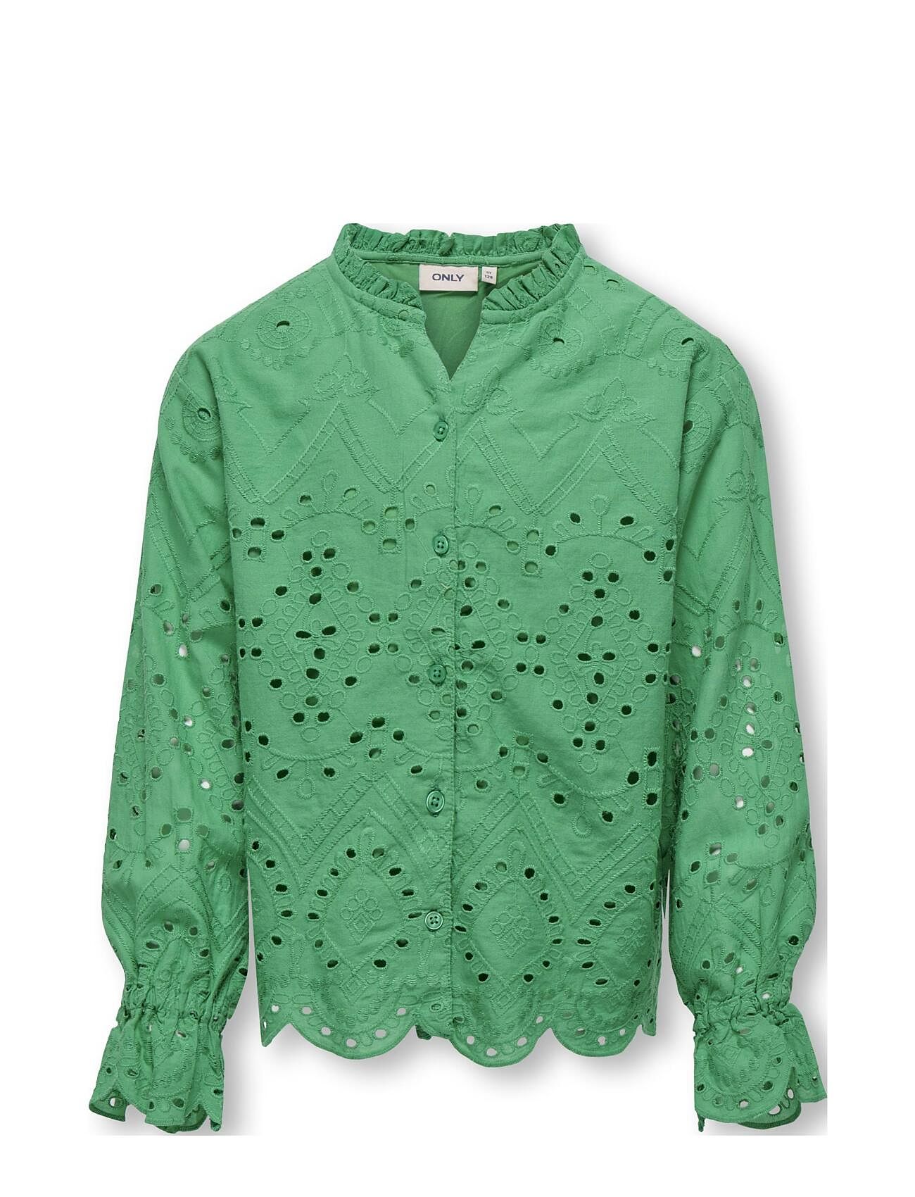 Kogcleo Life L/S Emb Shirt Wvn Green Kids Only