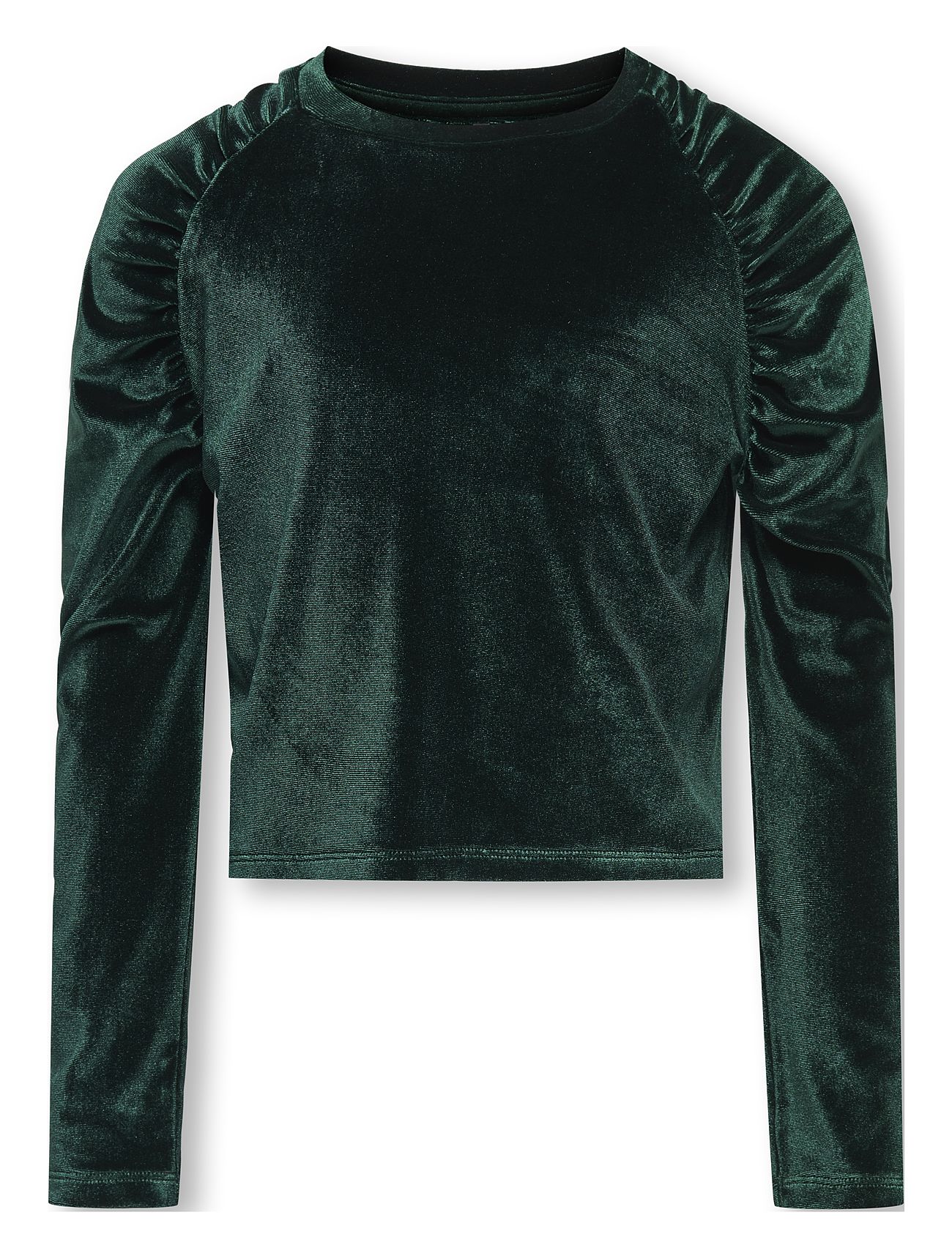 Kogsille L/S Velvet Detail Top Jrs Green Kids Only