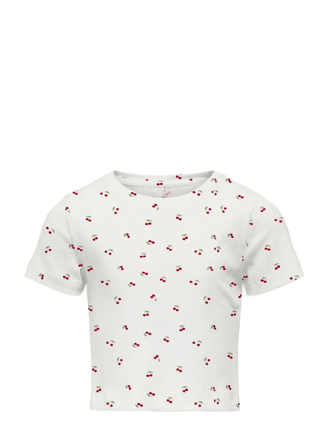 Kinder ONLY Kogbella Life Kurz Aop S/S Oberteil Jrs Noos Weiß - 110-116 - Kinder