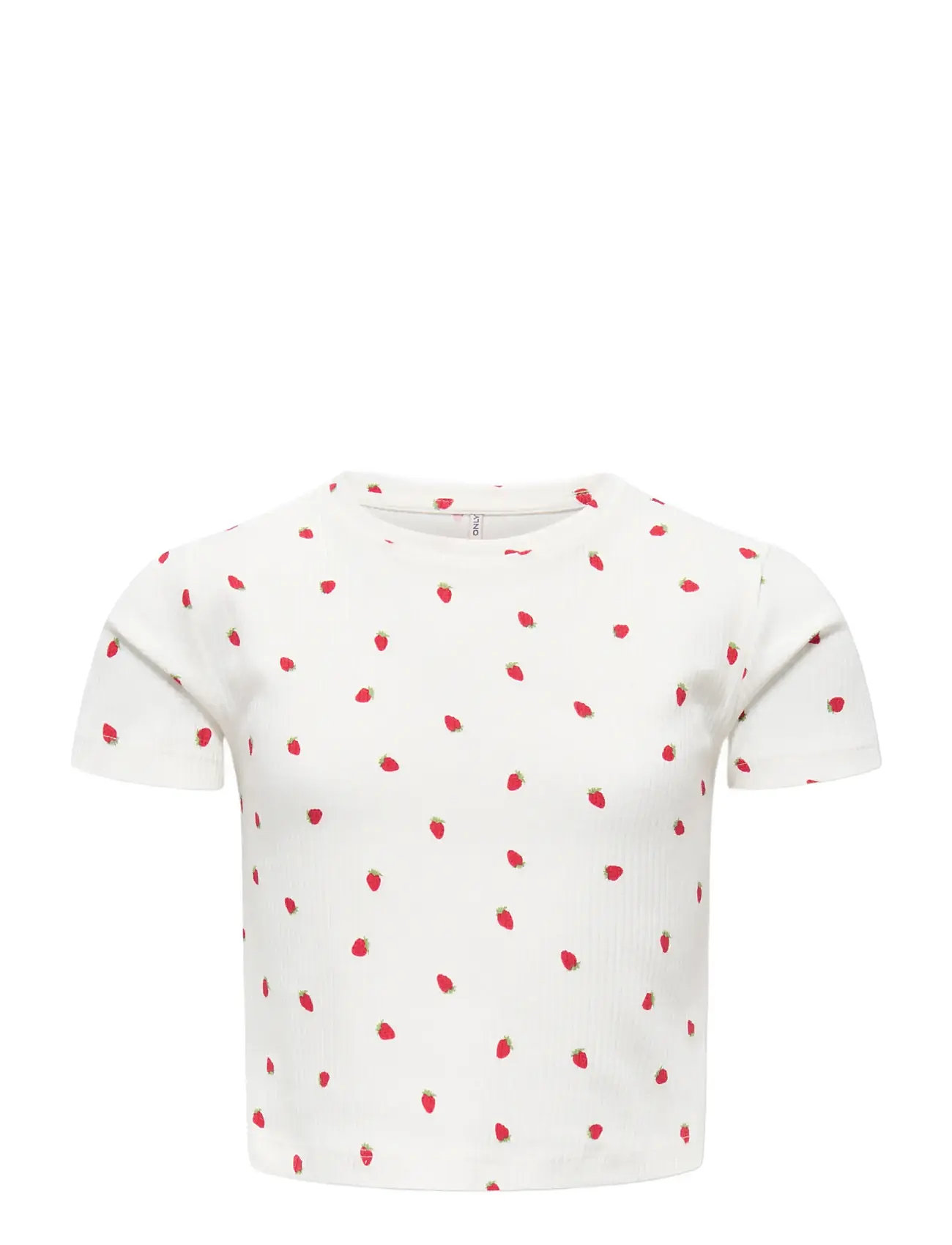 Kinder ONLY Kogbella Life Kurz Aop S/S Oberteil Jrs Noos Weiß - 122-128 - Kinder