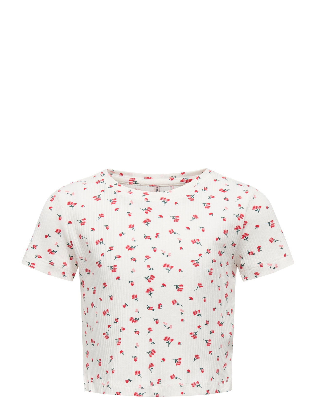 Kinder ONLY Kogbella Life Kurz Aop S/S Oberteil Jrs Noos Weiß - 122-128 - Kinder