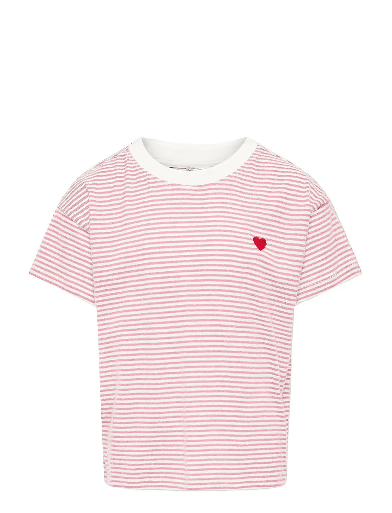 Kinder ONLY Kogpisa Maiken Life Crop Ss Onl Jrs Noos Pink - 122-128 - Kinder