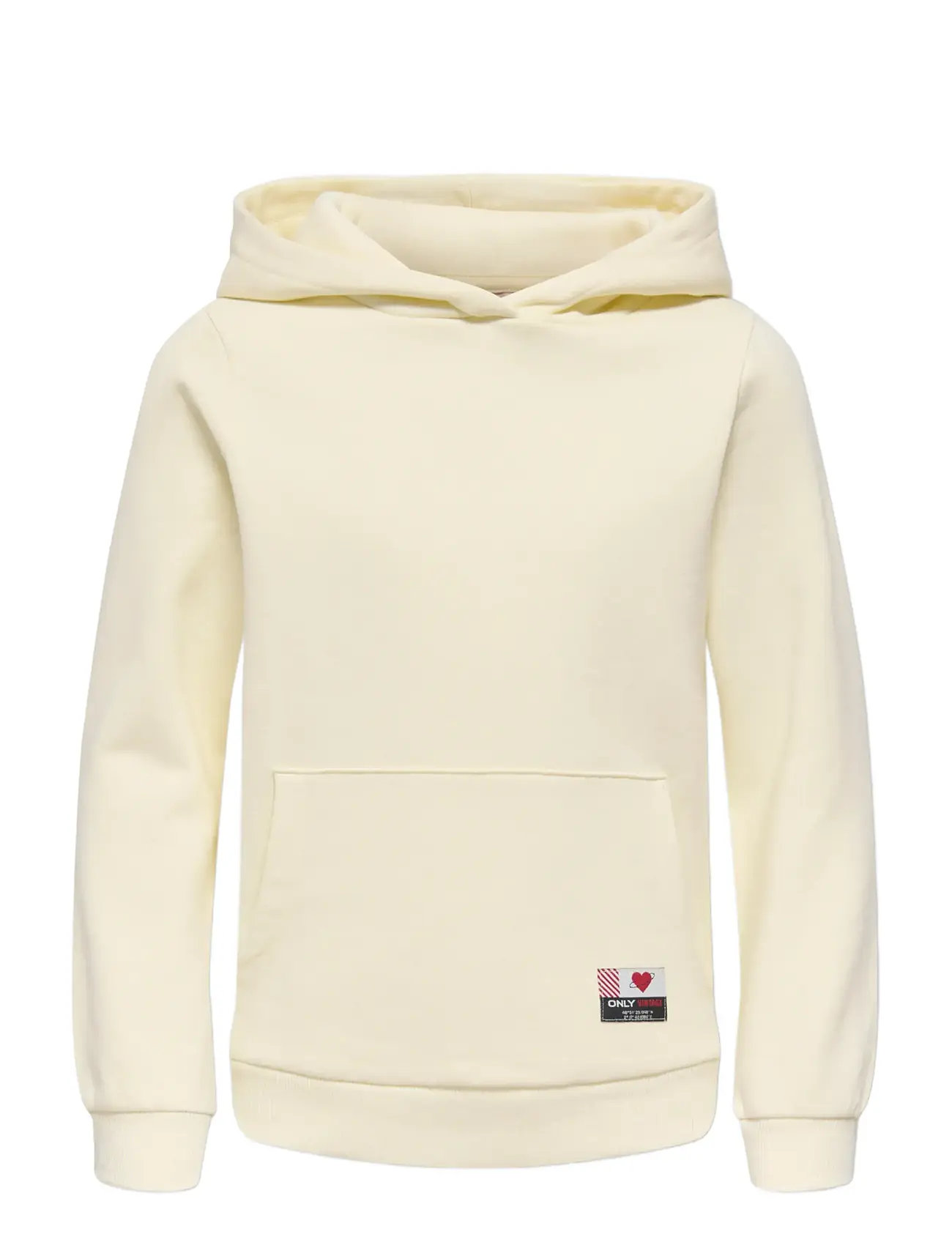 Kinder ONLY Kognoomi-Vinta Label Ls Hood Cs Swt Noos Cream - 158-164 - Kinder