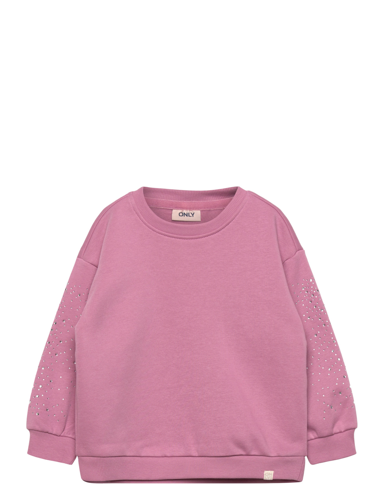 Kinder ONLY Kmgzenna Life L/S Loose Stone Bru Swt Pink - 110 - Kinder
